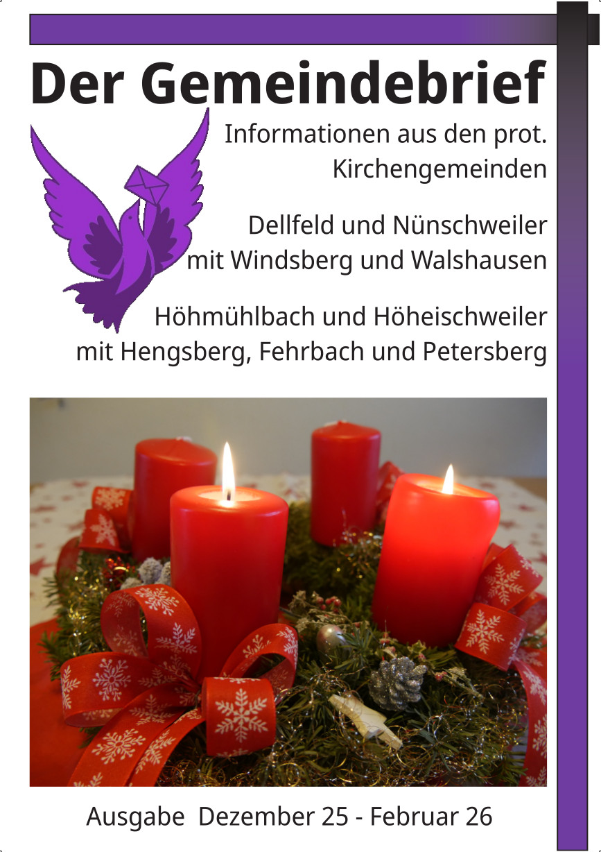 Neuer Gemeindebrief Dezember 2025 - Februar 2026