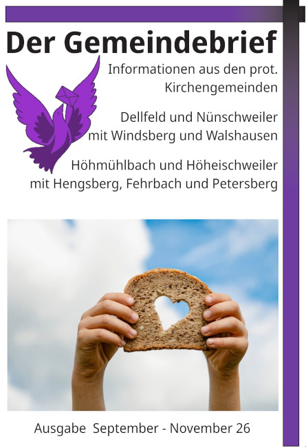 Neuer Gemeindebrief September-November  2026
